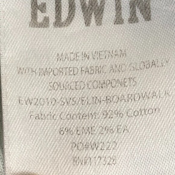 Edwin Elin Straight Leg Denim Jeans Size 26 - Picture 7 of 7